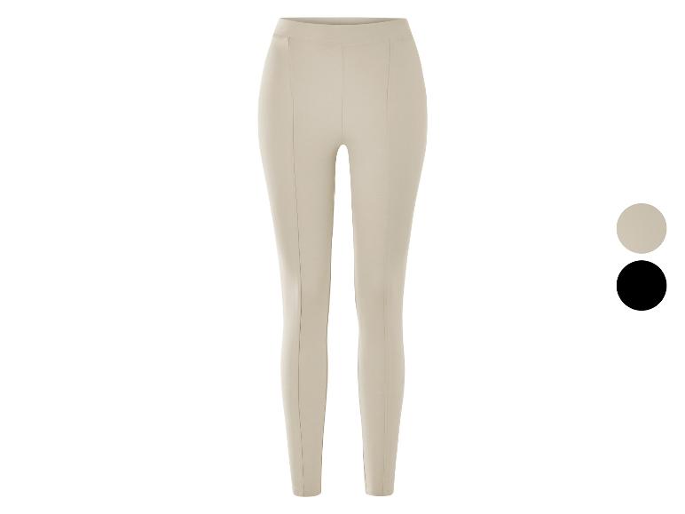 Béžové skinny nohavice pre ženy.