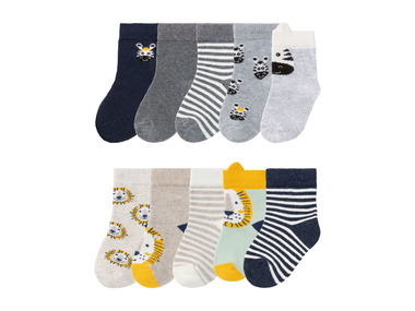 LUPILU® Detské ponožky pre bábätká, 5 párov