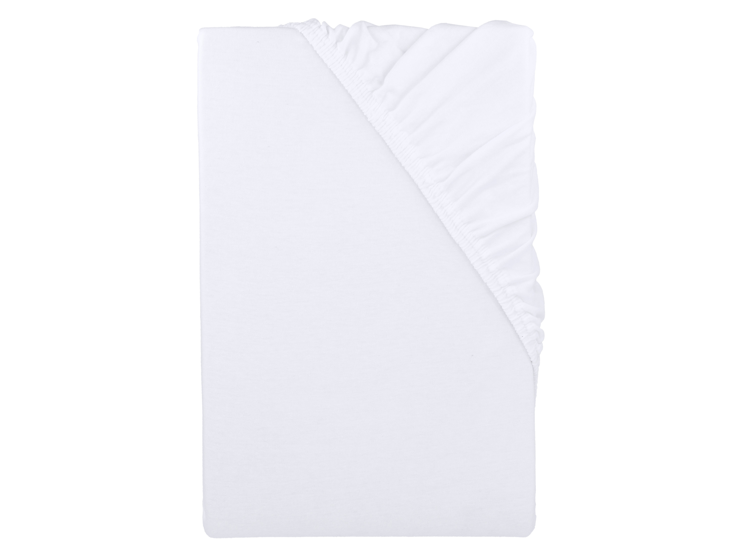 LIVARNO® Napínacia džersejová plachta, 90 – 100 x 200 cm (biela)