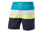 Pestrofarebné plavky: tyrkysová, biela a svetložltá.