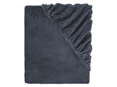 LIVARNO home Flaušová napínacia plachta, 90 – 100 x 200 x 25 cm