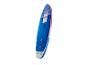 Modro-červený paddleboard s nápisom '320 cm x 84 cm x 15 cm'.