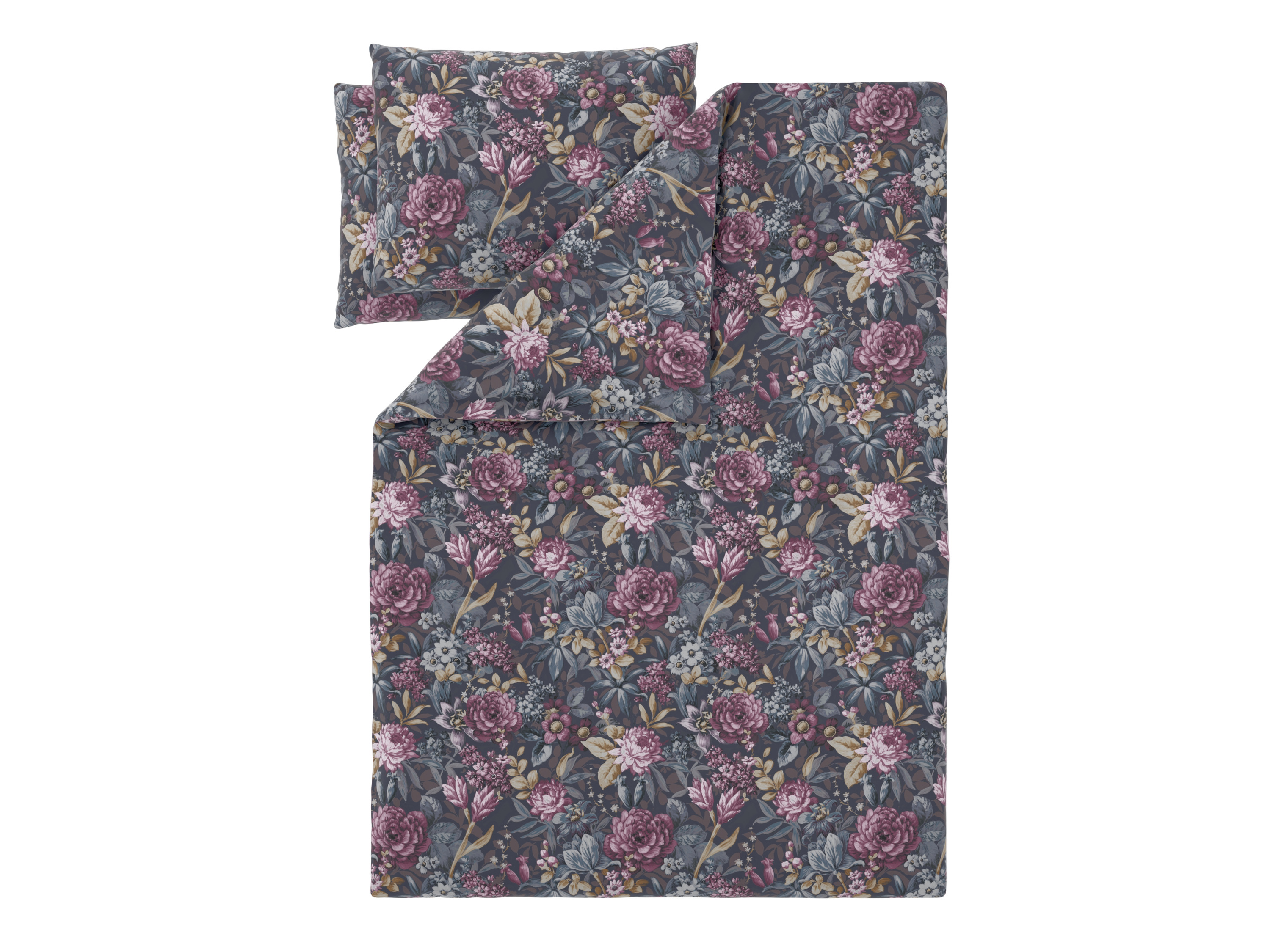 LIVARNO® Posteľná bielizeň z bavlny Renforcé, 240 x 220 cm (kvety)