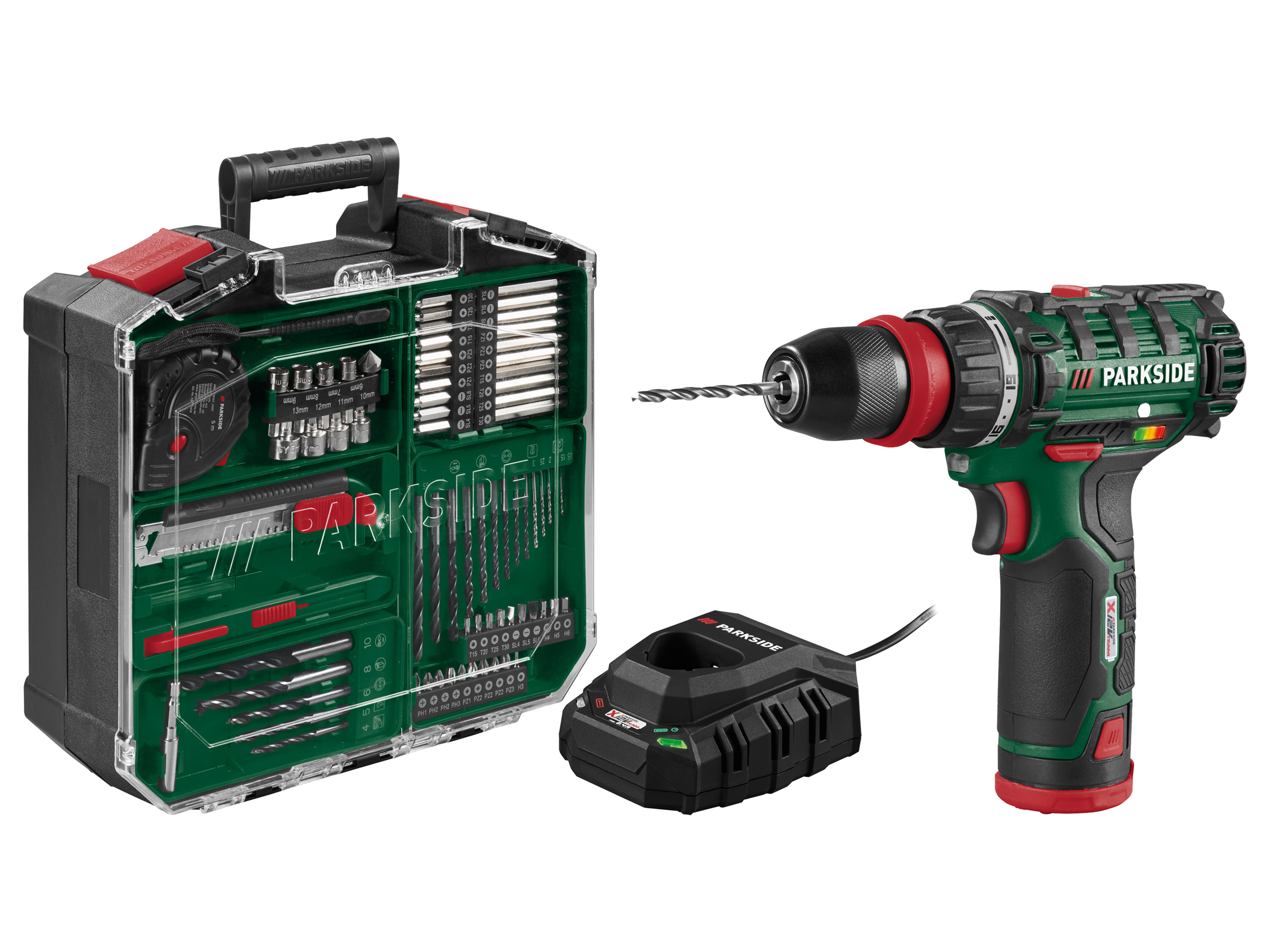 PARKSIDE® Aku vŕtací skrutkovač s príslušenstvom 12 V PBSA 12 F5
