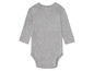 Sivý overal s dlhým rukávom pre bábätká.