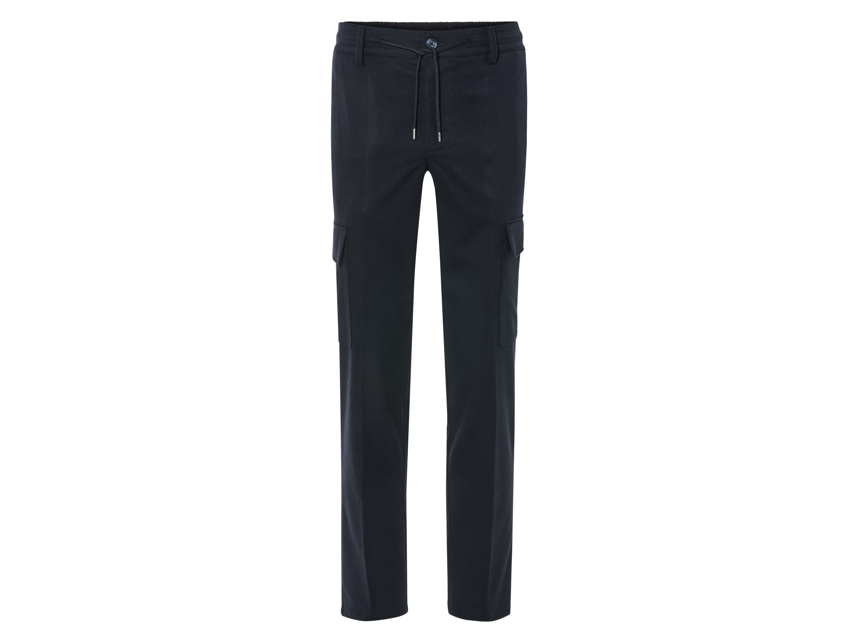 LIVERGY® Pánske flanelové cargo nohavice (S (44/46), navy modrá)