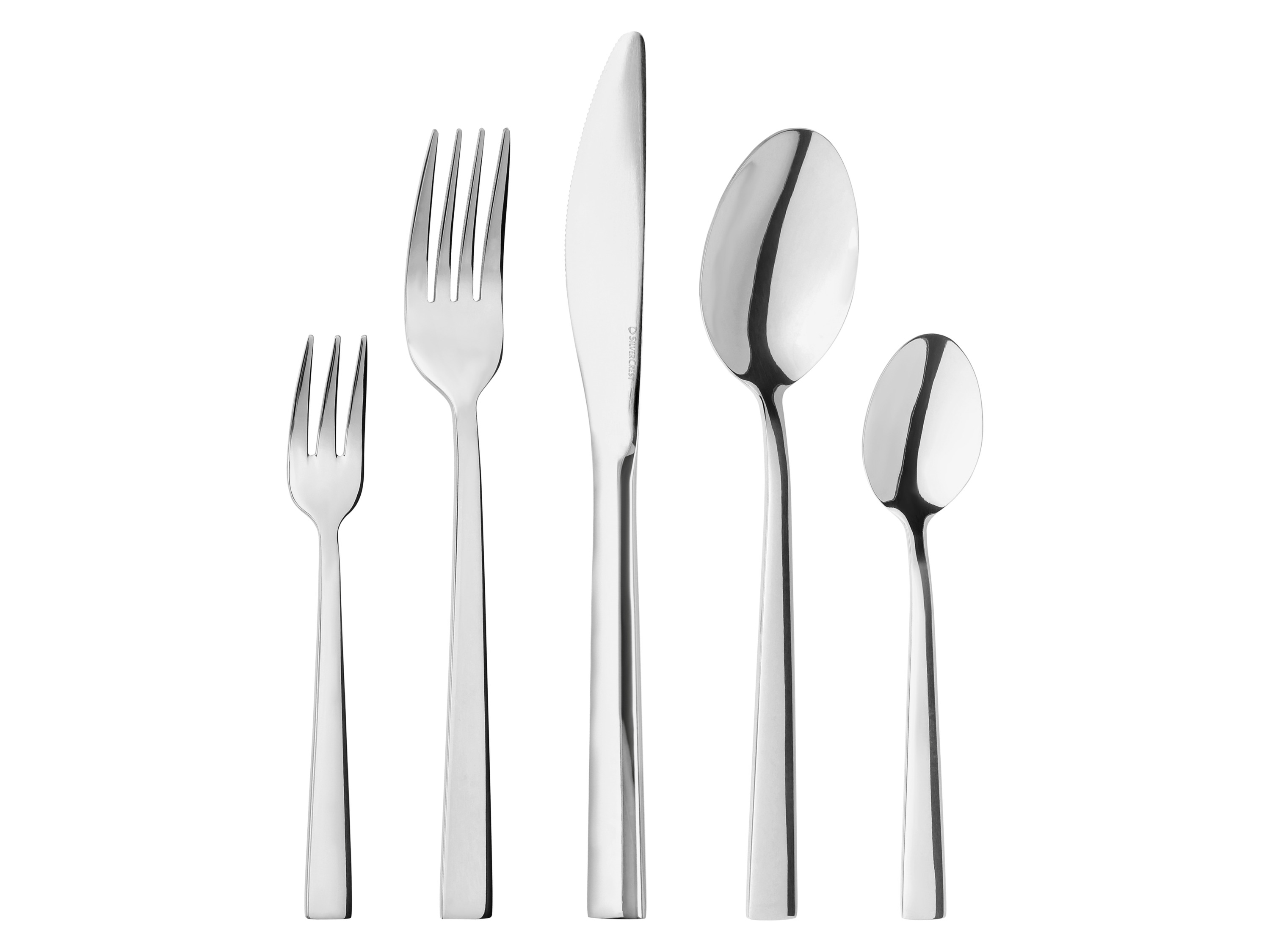 SILVERCREST® Príbor z ušľachtilej ocele, leštený, 30-dielna súprava (moderný)