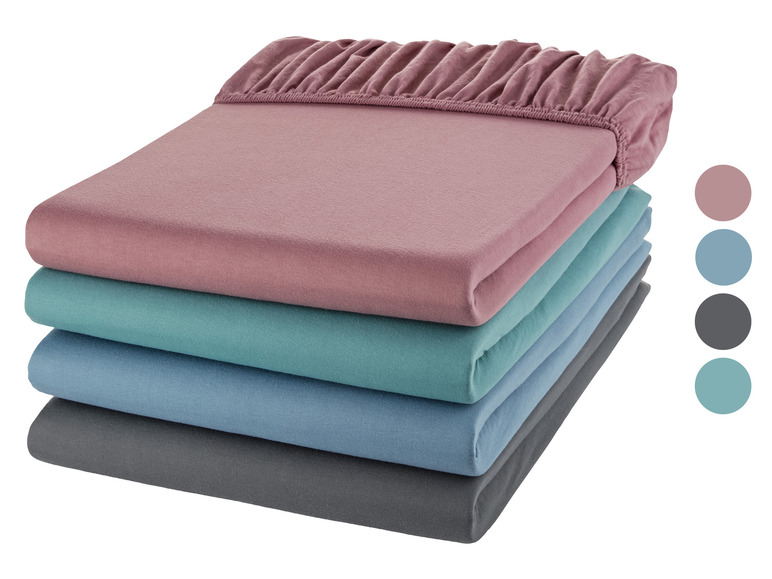 Prejsť na zobrazenie na celú obrazovku: LIVARNO home Napínacia džersejová plachta, 180 – 200 x 200 cm – obrázok 1