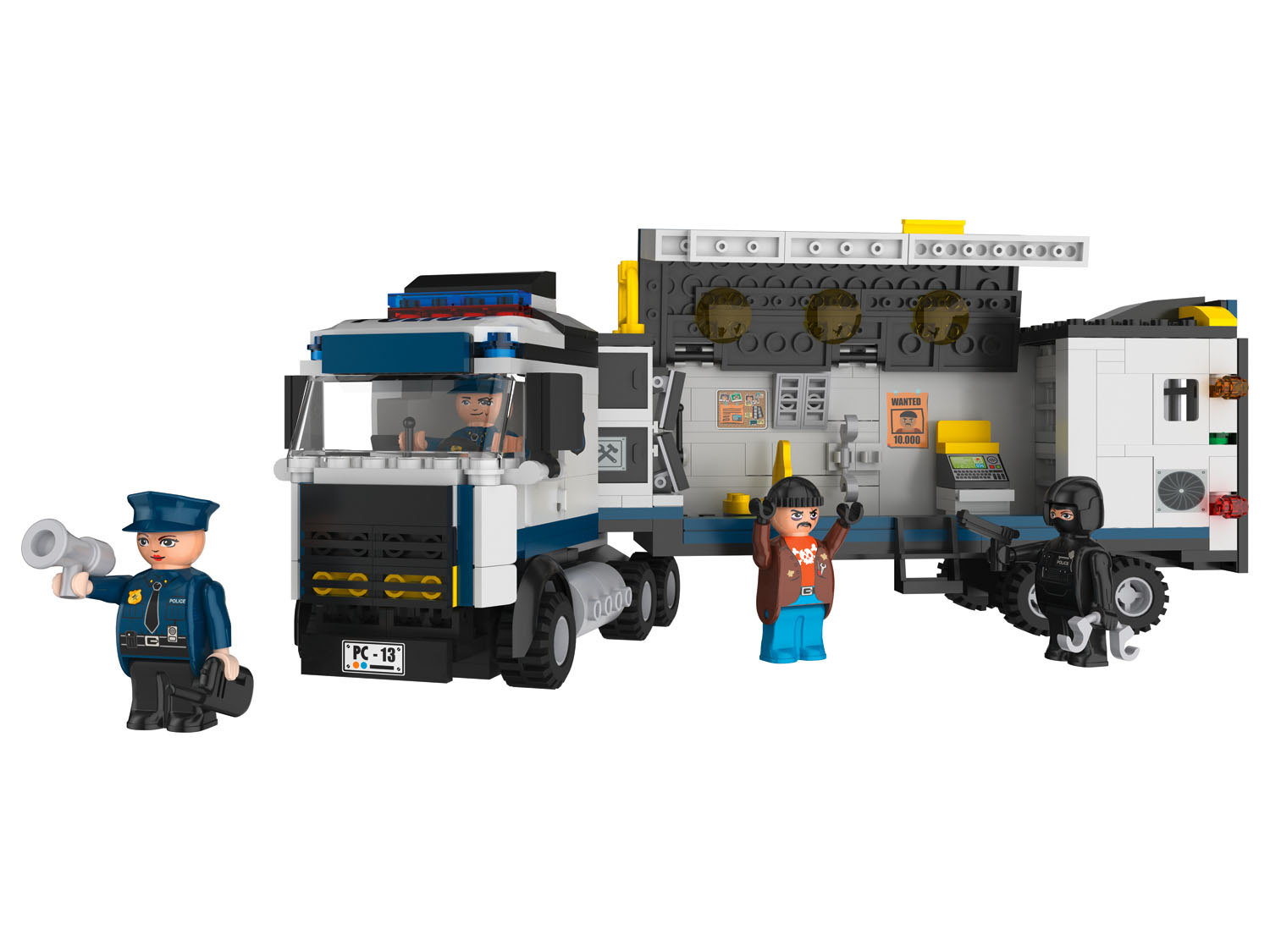 Playtive Clippys Stavebnica vozidlá M (policajné nákladné auto)