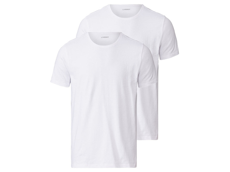 Prejsť na zobrazenie na celú obrazovku: LIVERGY® Pánske biele bavlnené tričko, 2 kusy – obrázok 7