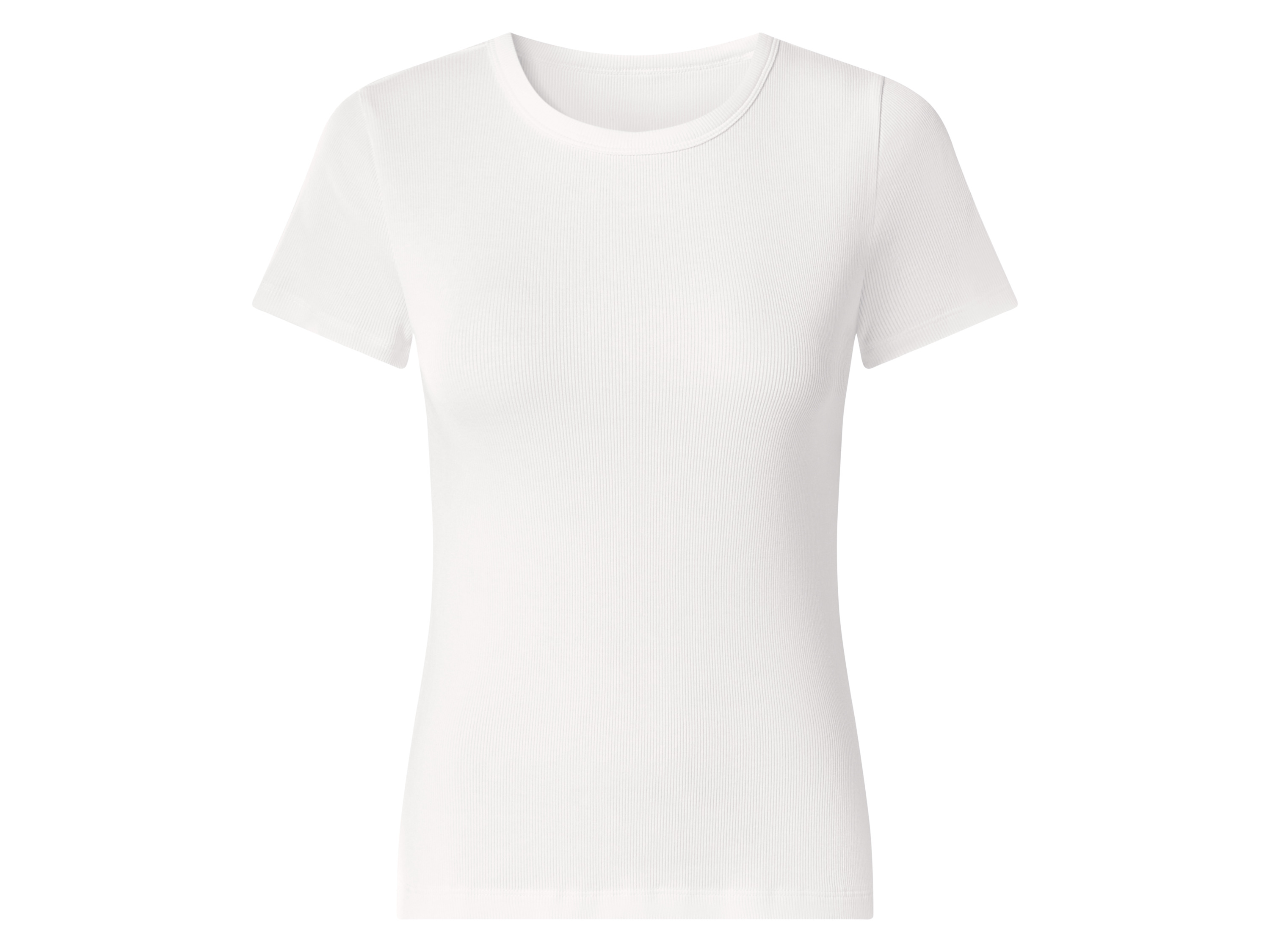 ESMARA® Dámske rebrované tričko (biela, XS (32/34))