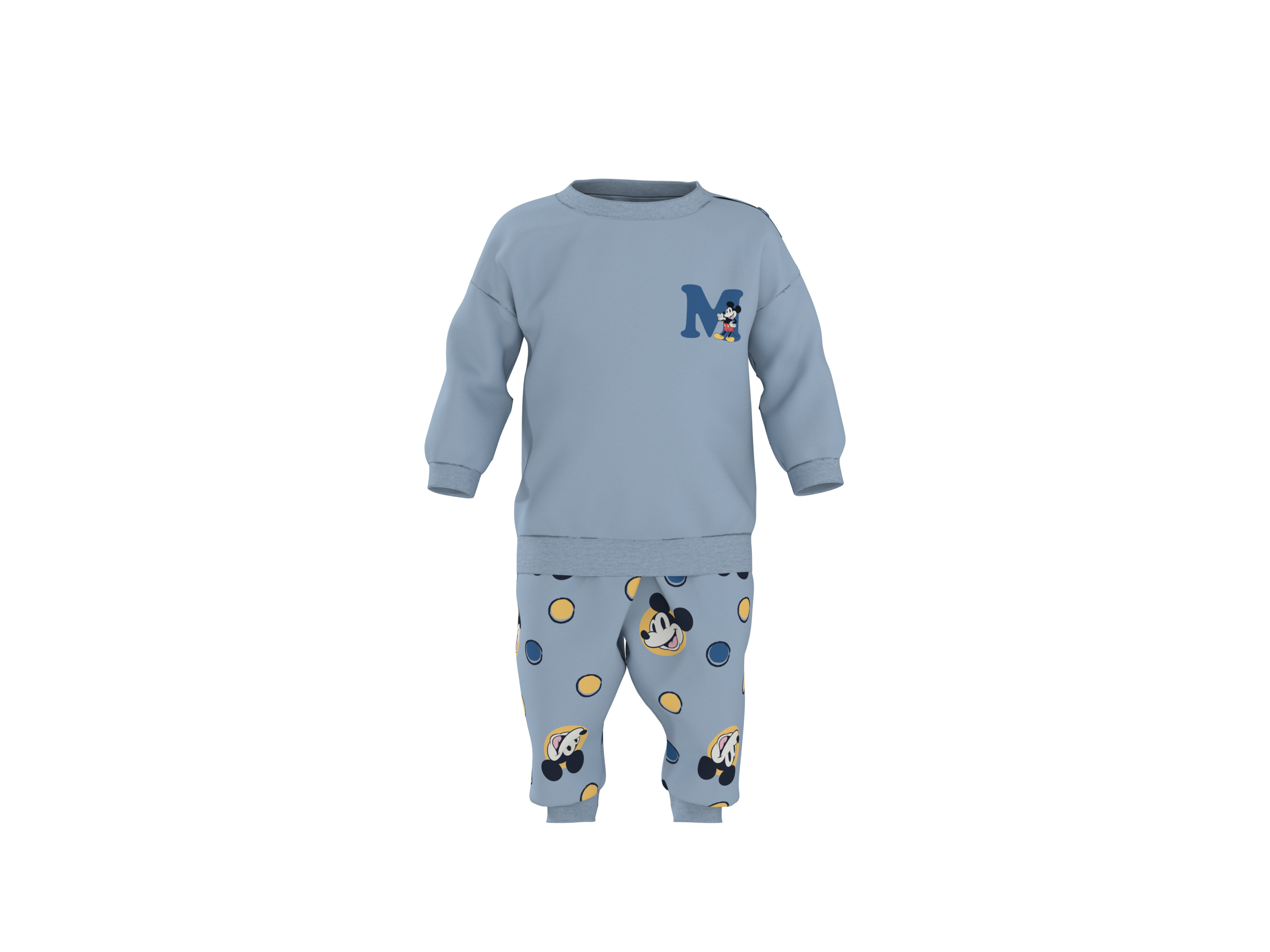 LUPILU® Tepláková súprava pre bábätká, 2-dielna (Mickey Mouse, 50/56)