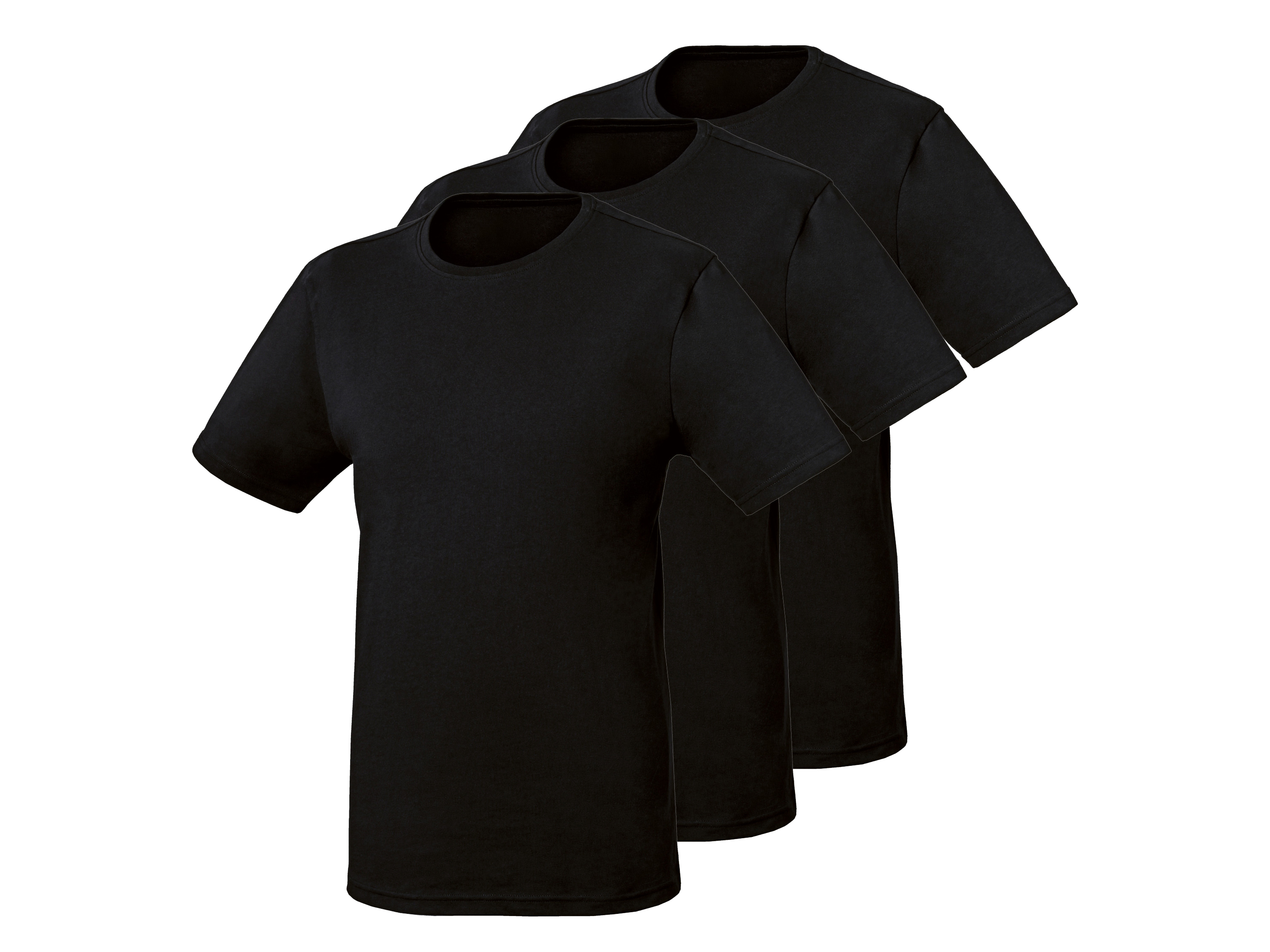 PARKSIDE® Pánske tričká, 3 kusy (čierna, XL (56/58))