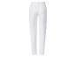 Dámske biele nohavice, zadný pohľad