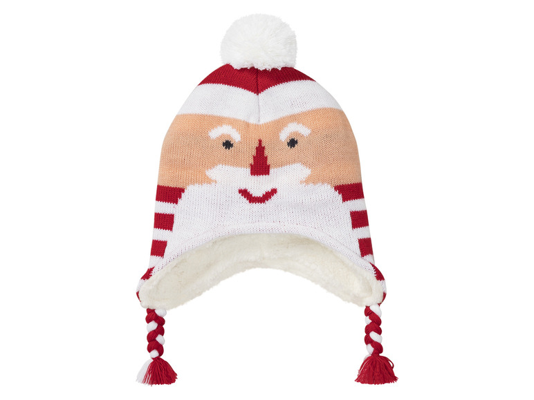 Prejsť na zobrazenie na celú obrazovku: Detská pletená vianočná čiapka – obrázok 1