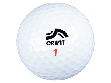 CRIVIT Golfové loptičky 3-vrstvové, 12 kusov