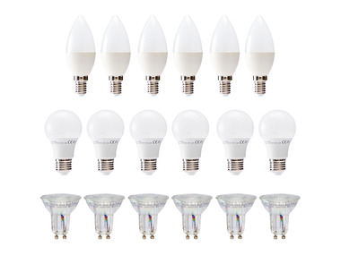 LIVARNO home LED žiarovka GU10/E27/E14, 6 kusov