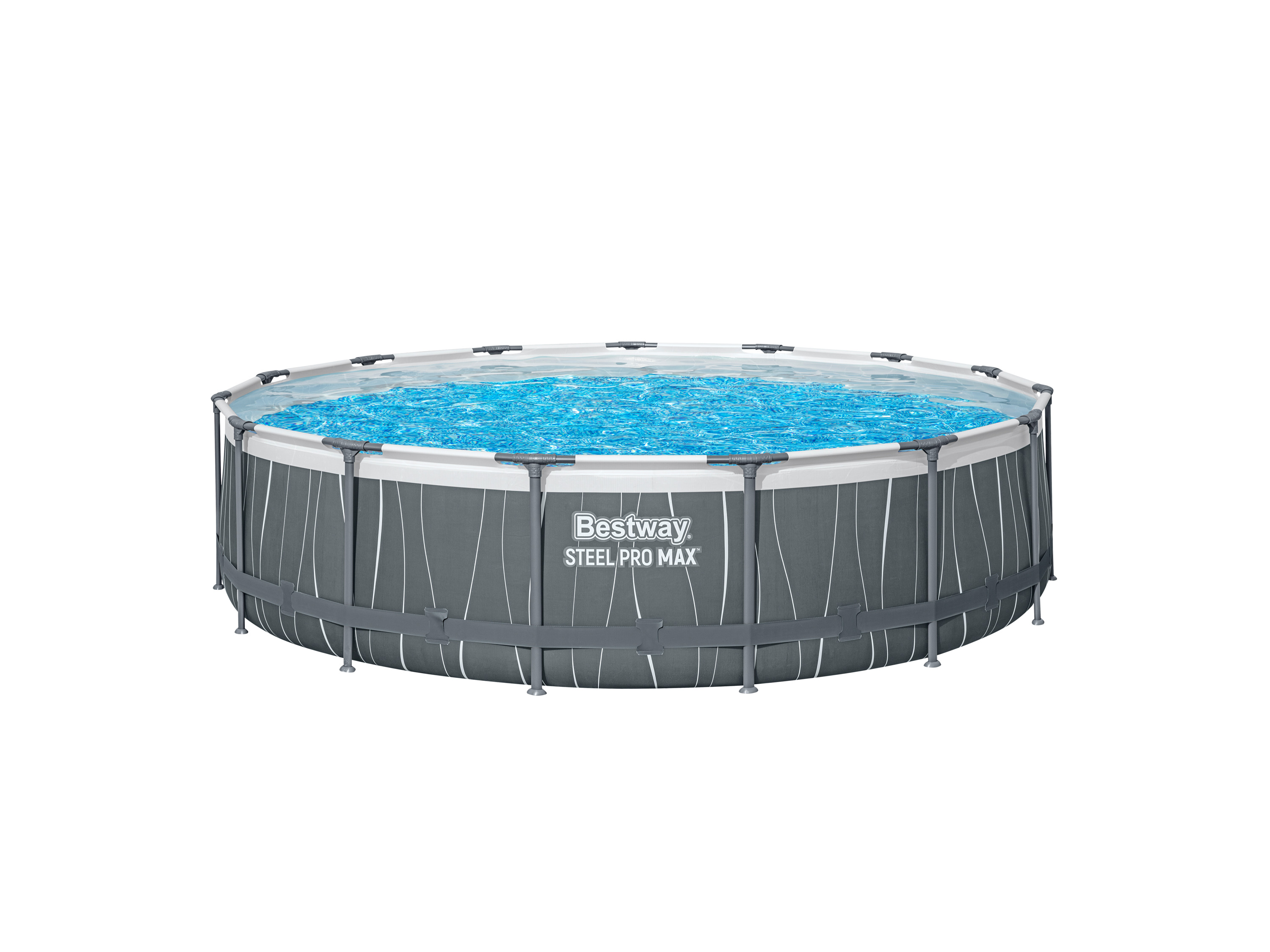 E-shop Bestway Bazén Steel Pro MAX, Ø 457 x 107 cm, sivá