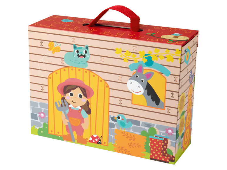 Prejsť na zobrazenie na celú obrazovku: Playtive Prenosný drevený kufrík na hranie – obrázok 1