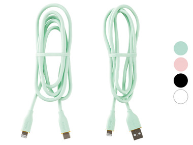 TRONIC Nabíjací a dátový kábel, USB-A/USB-C, Lightning, 1 m