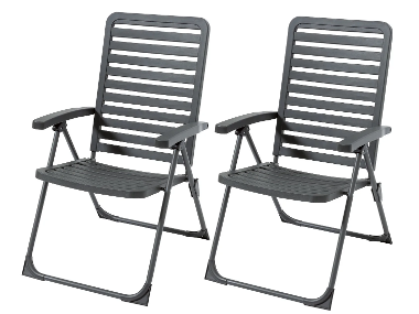 LIVARNO home Sklápacie kreslo, 2 kusy