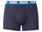 Modré boxerky Puma s elastickým pásom.