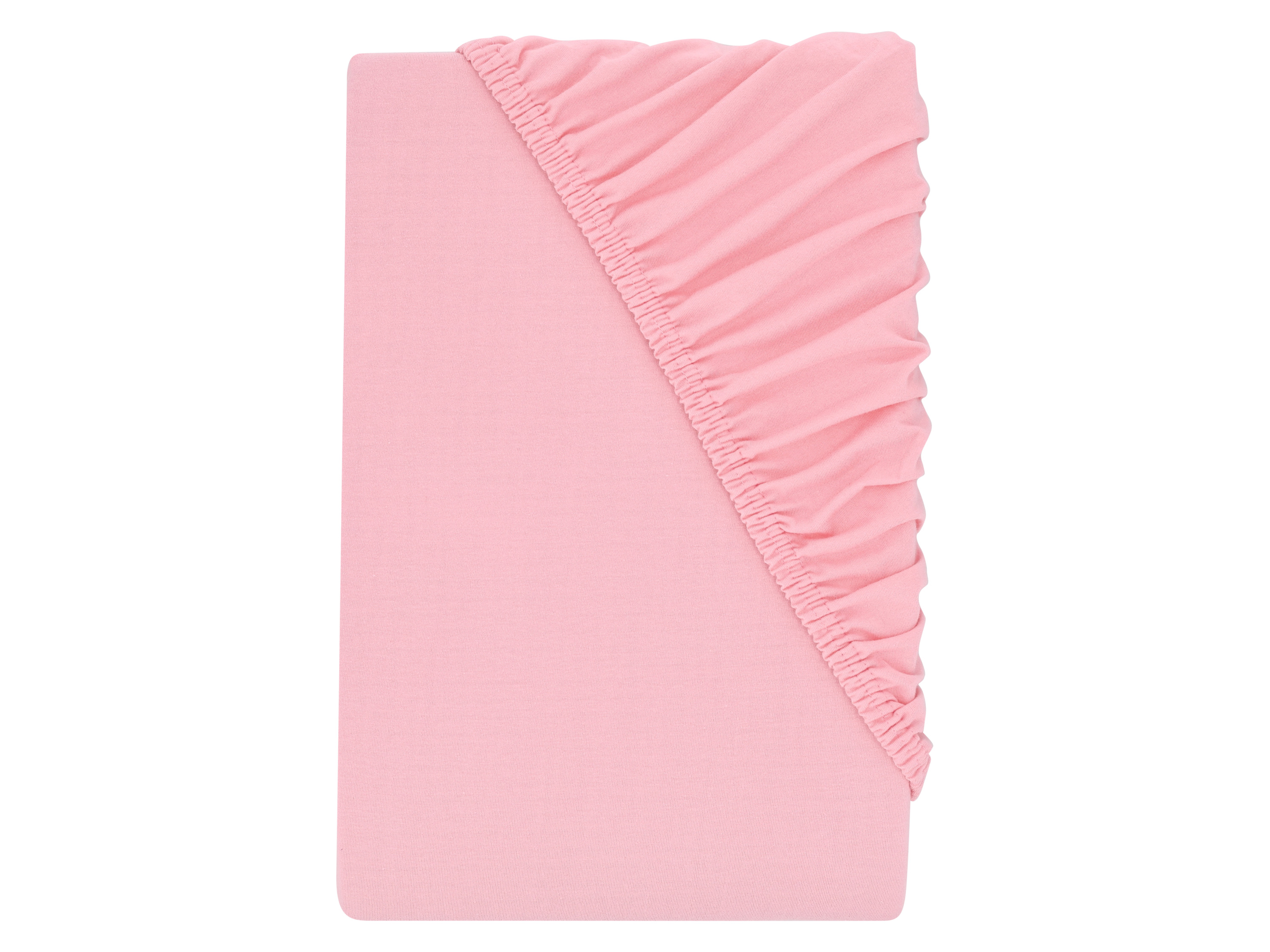 LIVARNO® Napínacia džersejová plachta, 90 – 100 x 200 cm (bledoružová)
