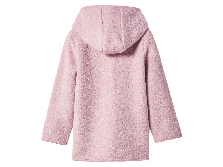lupilu® Detský kabát s merino vlnou Premium (bledoružová, 110/116)