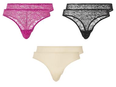 esmara® Dámska tangá, 2 kusy