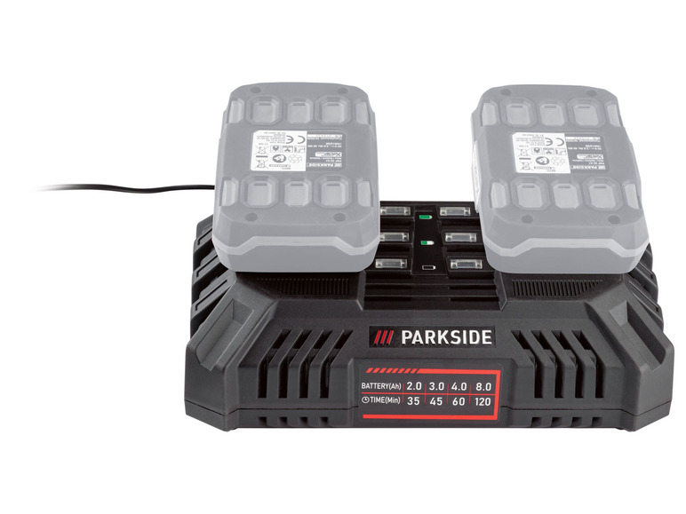 Prejsť na zobrazenie na celú obrazovku: PARKSIDE® Dvojitá rýchlonabíjačka 20 V/4,5 A PDSLG 20 A1 – obrázok 2