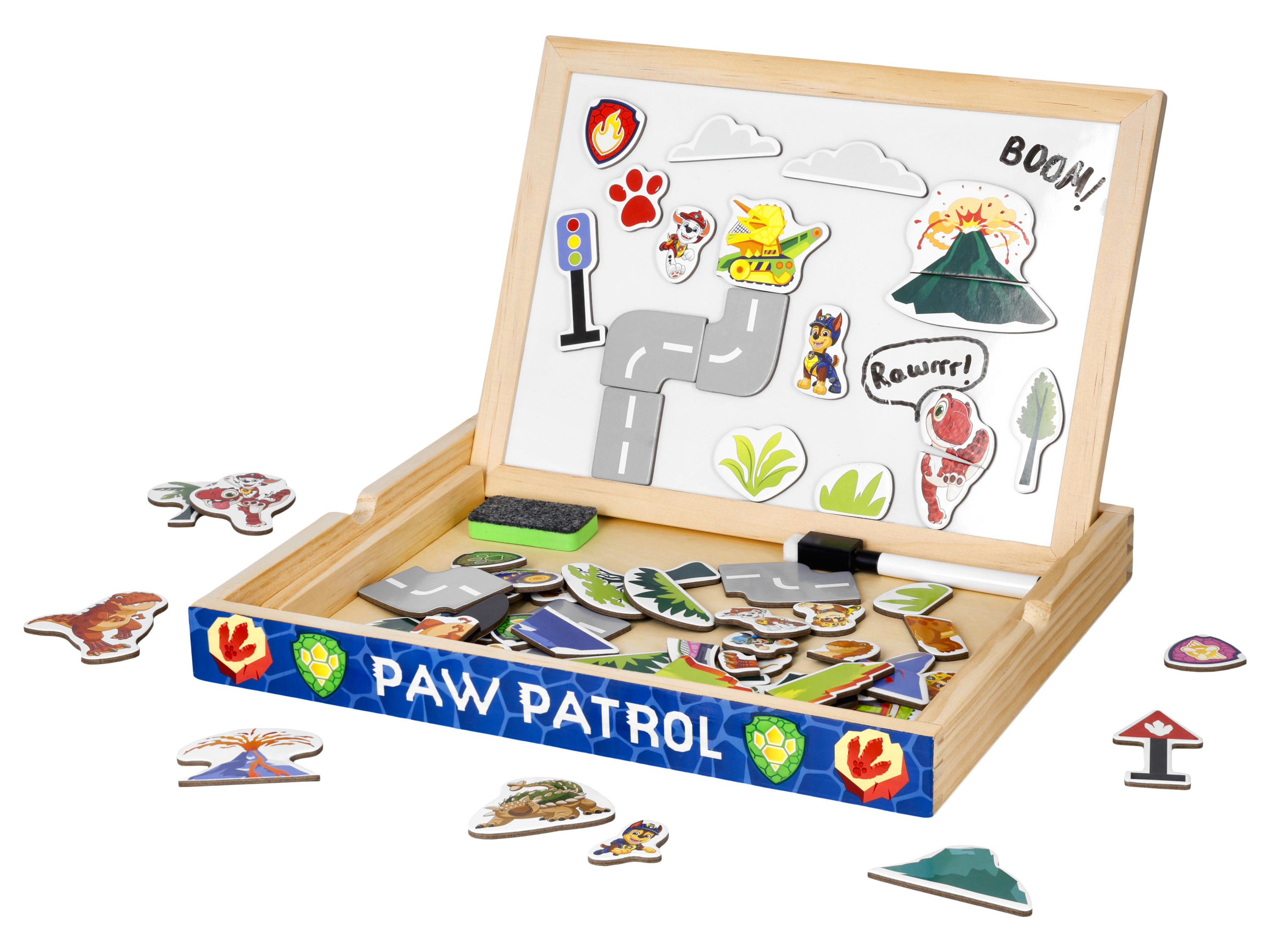 LUPILU® Drevené puzzle/Magnetická tabuľka