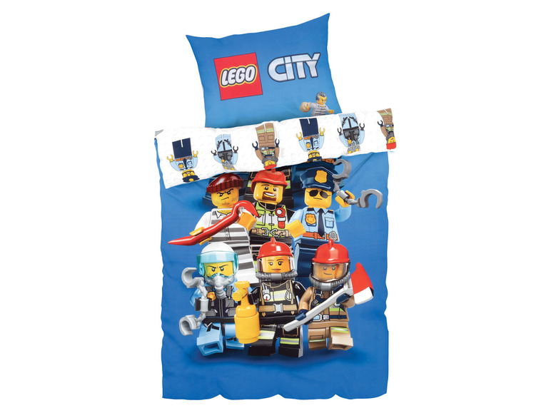 Prejsť na zobrazenie na celú obrazovku: LEGO Detská posteľná bielizeň Ninjago/City, 140 x 200 cm – obrázok 1
