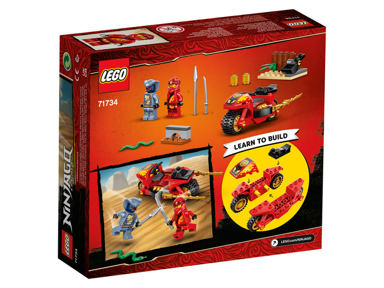 Prejsť na zobrazenie na celú obrazovku: LEGO® NINJAGO 71734 Kaiova ozbrojená motorka – obrázok 2