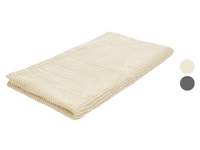Prejsť na zobrazenie na celú obrazovku: LIVARNO home Pletená deka, 130 x 150 cm – obrázok 1