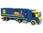 Lego nákladné auto s logom Lidl a obrázkom pizze na boku.