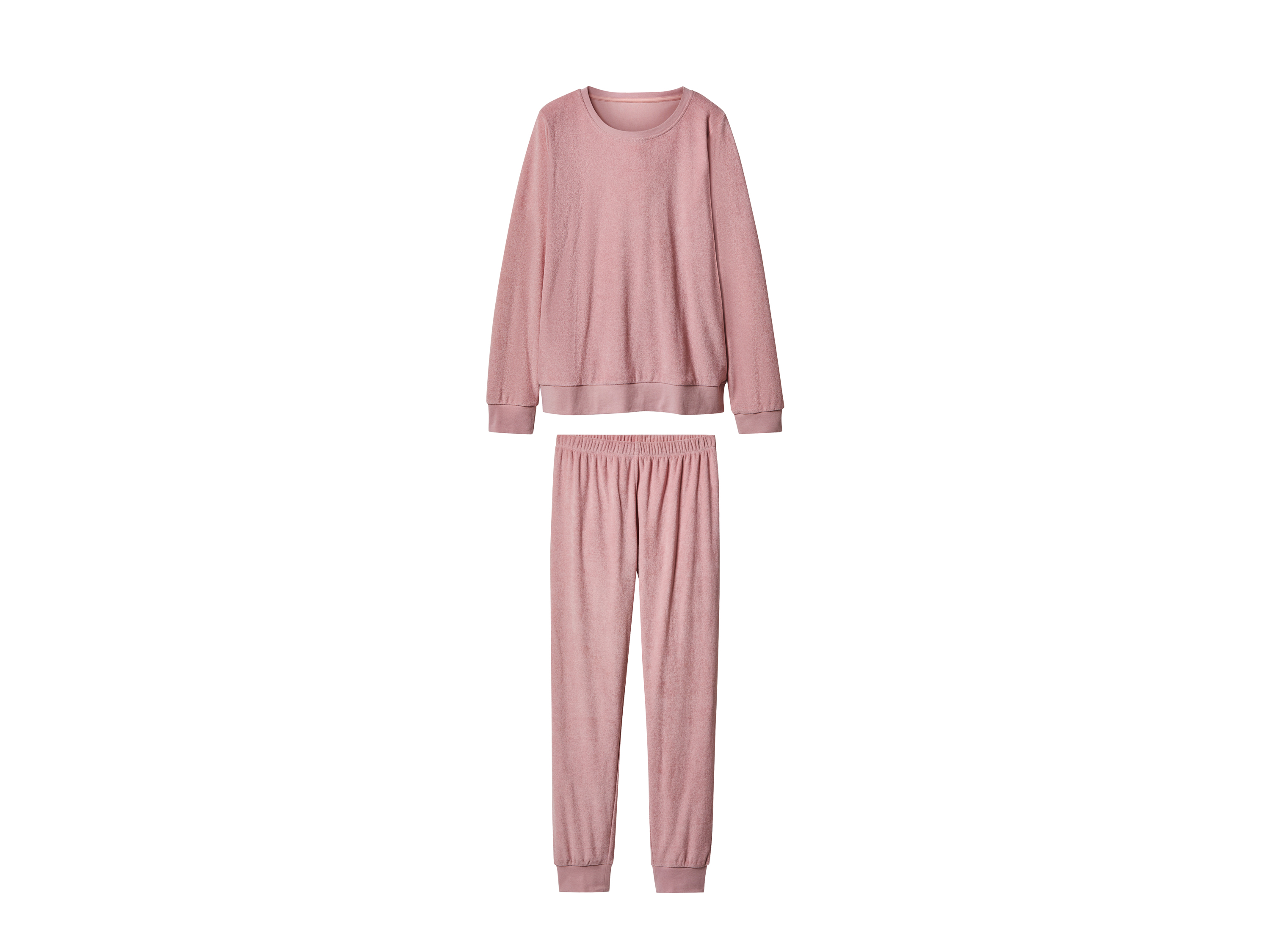 esmara® Dámske froté pyžamo (bledoružová, S (36/38))