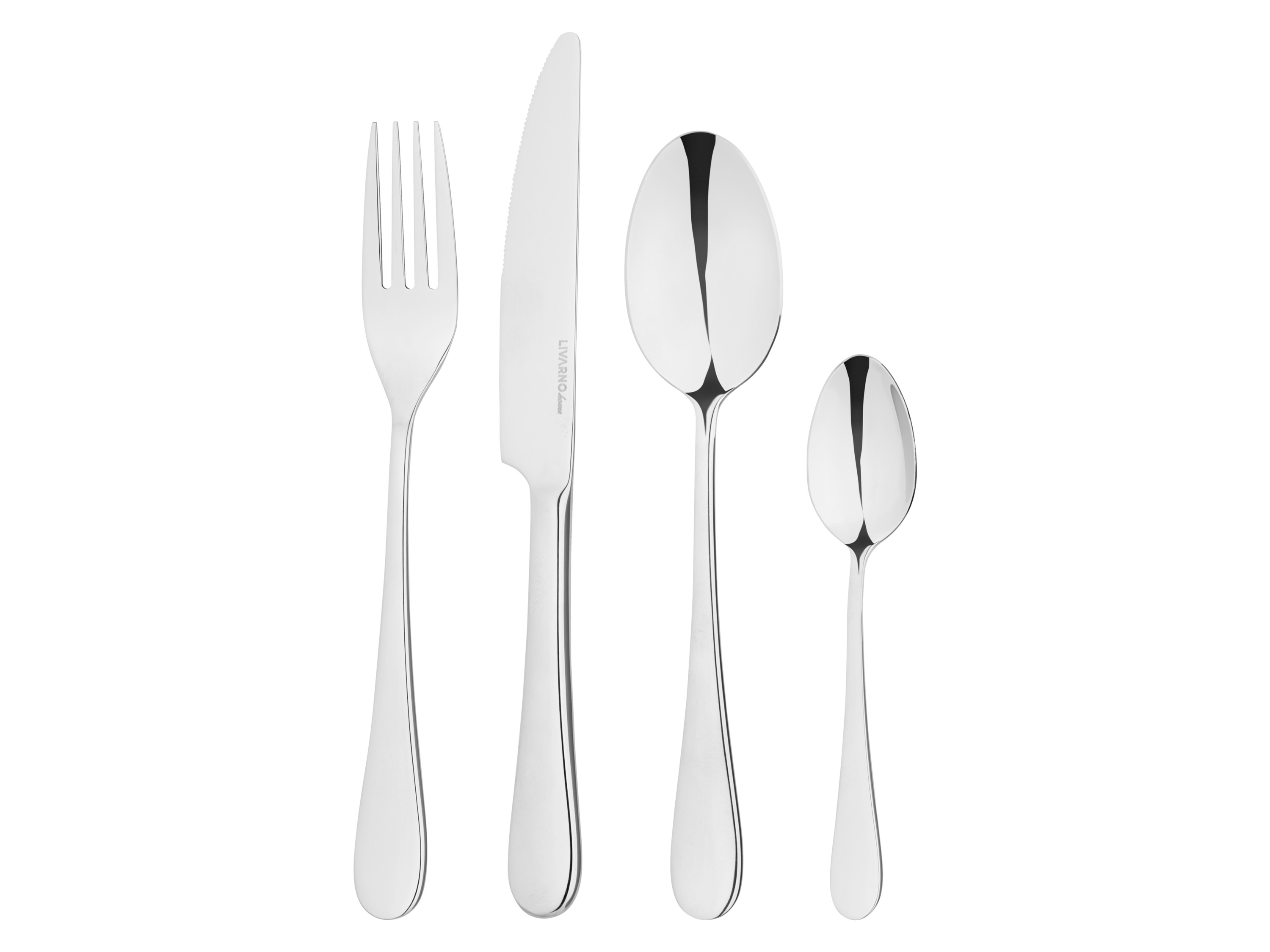 E-shop SILVERCREST® Príbor z ušľachtilej ocele, 24-dielna súprava (klasický)