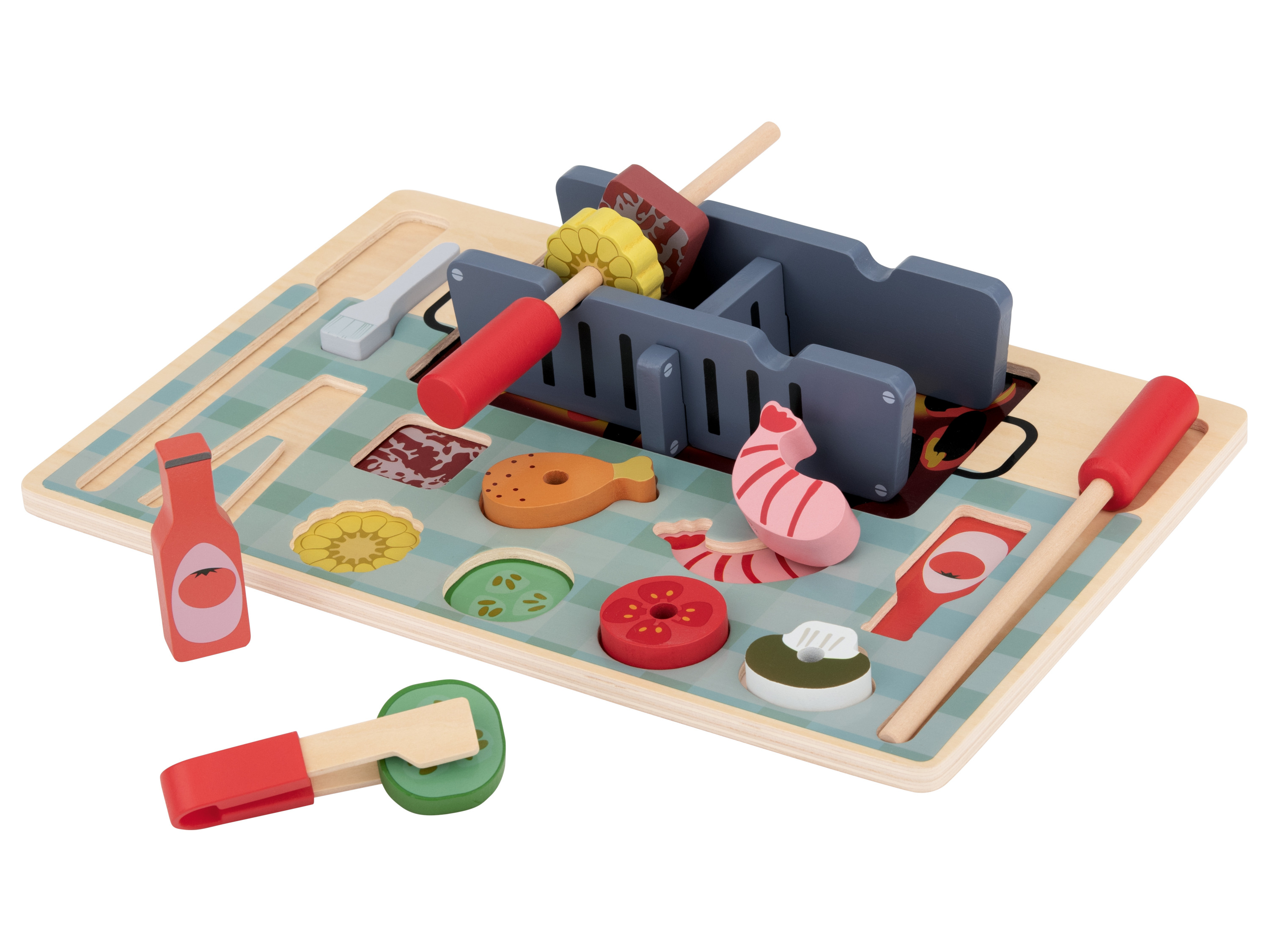 lupilu Drevené puzzle (grilovanie )