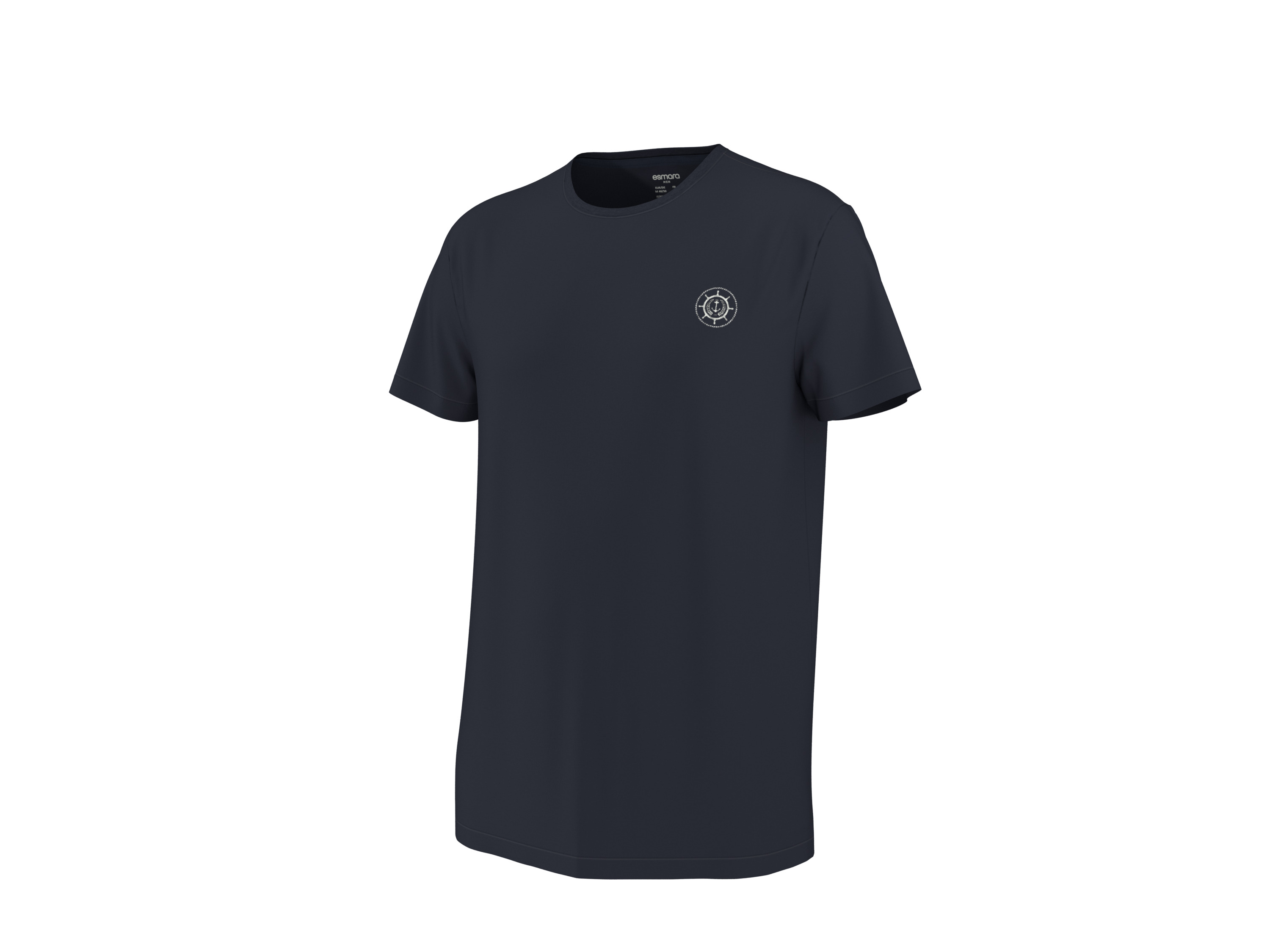 esmara Men Pánske tričko (navy modrá, S (44/46))
