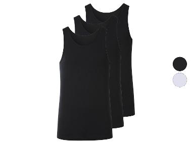 esmara Men Pánske tielka z jemnej rebroviny, 3 kusy