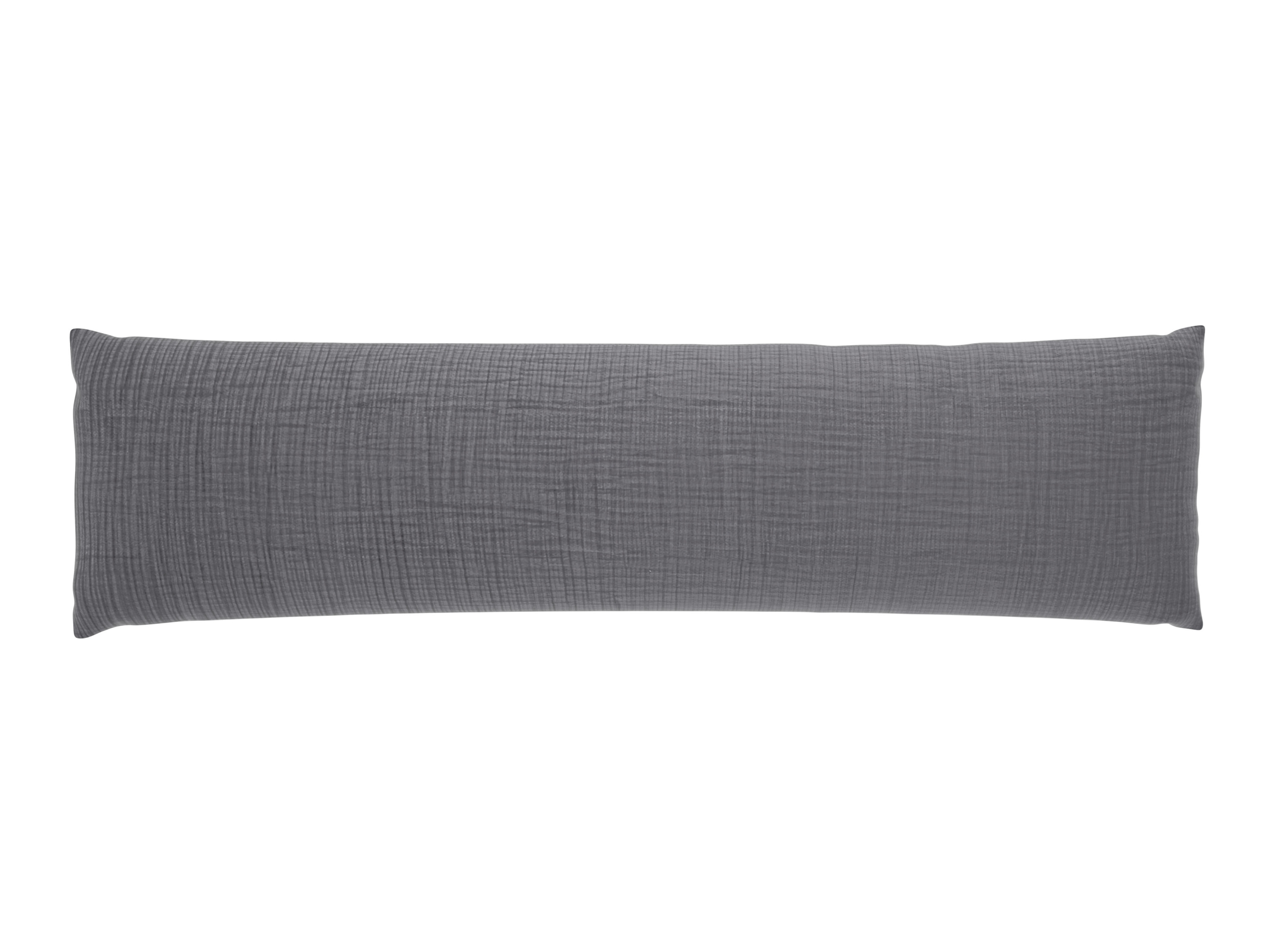 LIVARNO® Mušelínová obliečka na vankúš pre spanie na boku Premium, 40 x 145 cm (sivá)