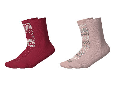 ESMARA® Dámske/pánske termoponožky, 2 páry