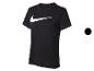 Čierne Nike tričko s bielym logom.