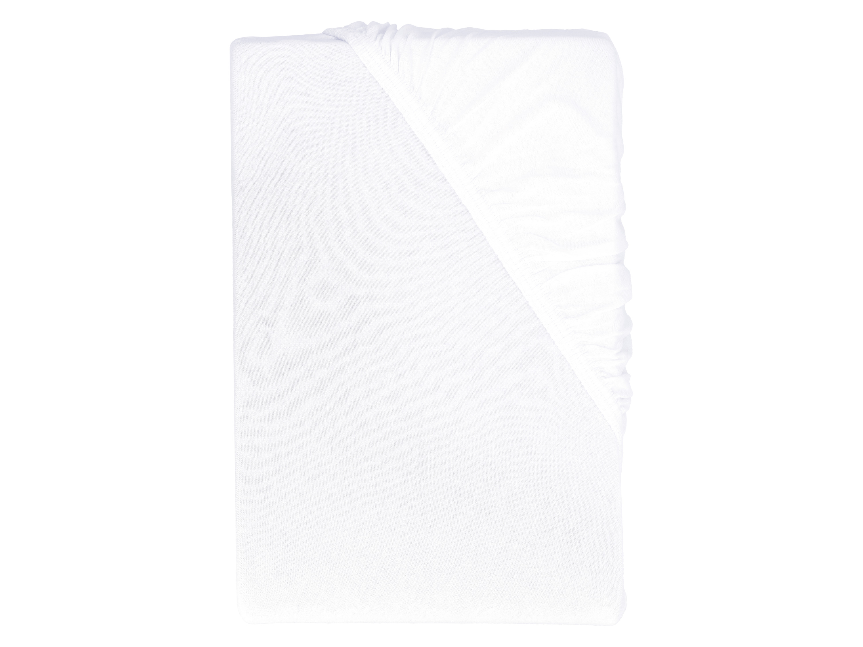 LIVARNO® Napínacia džersejová plachta, 90-100 x 200 cm (biela)