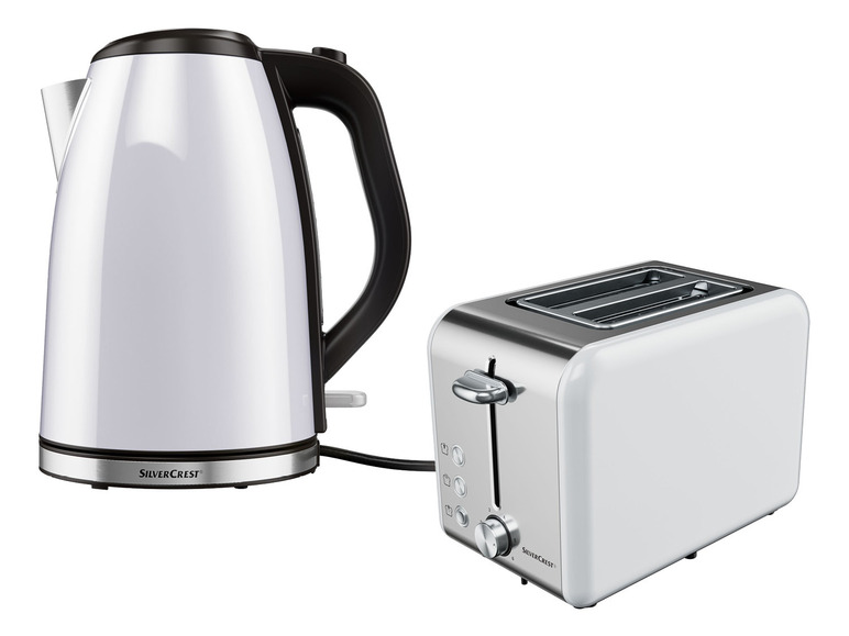 Prejsť na zobrazenie na celú obrazovku: Rýchlovarná kanvica SWKB 3100 A1 + Hriankovač STB 950 A1, biela – obrázok 1