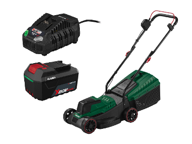 PARKSIDE® Aku kosačka na trávu 20 V PARM 20 A1 + Rýchlonabíjačka akumulátora 20 V/4,5 A + Akumulátor 20 V/4 Ah