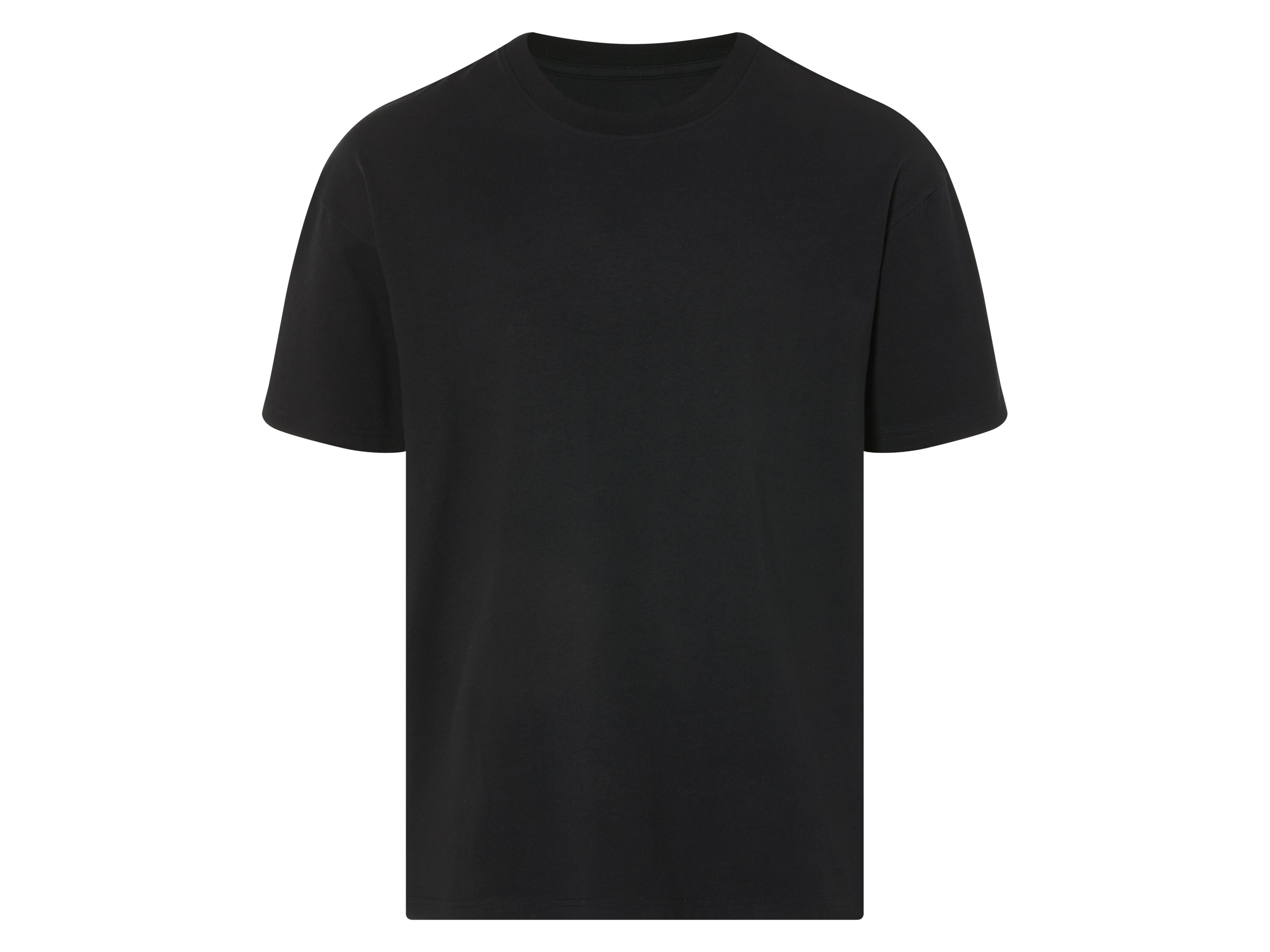 LIVERGY® Pánske oversize tričko (čierna, S (44/46))