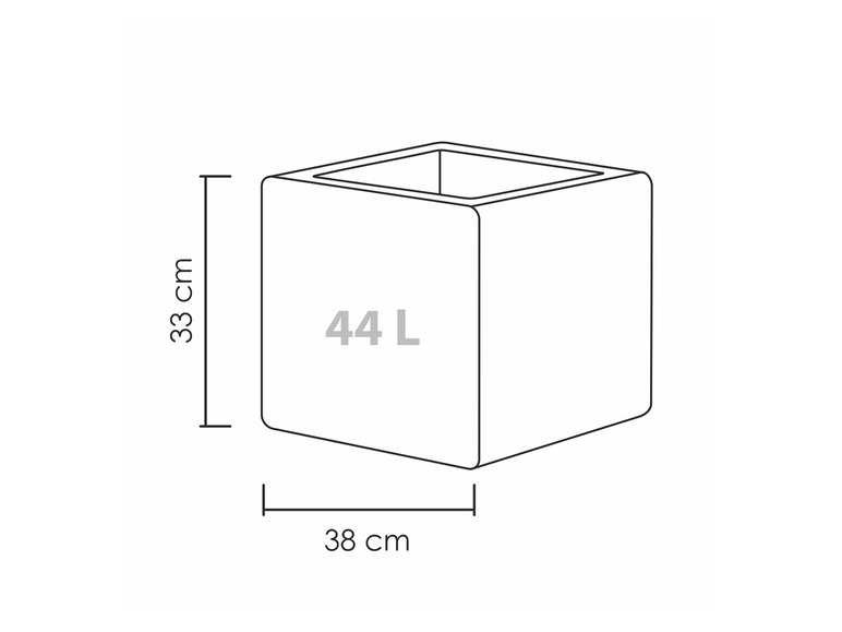 Prejsť na zobrazenie na celú obrazovku: Scheurich Kvetináč Cube – obrázok 4