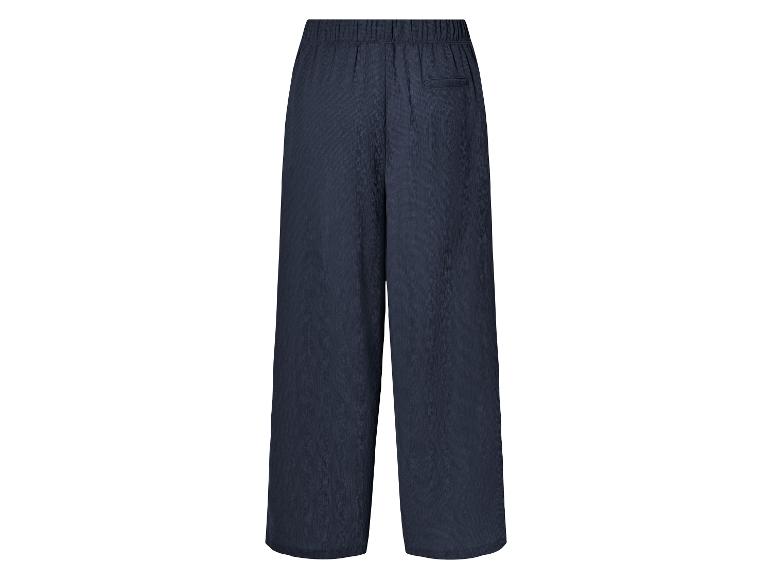 esmara® Dámske nohavice „Wide Leg“ (navy modrá, L (44/46))