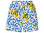 Šortky s citrónovým vzorom a listami.